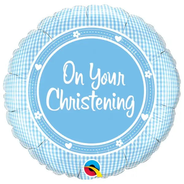 On Your Christening Boy folie ballon thepartyville