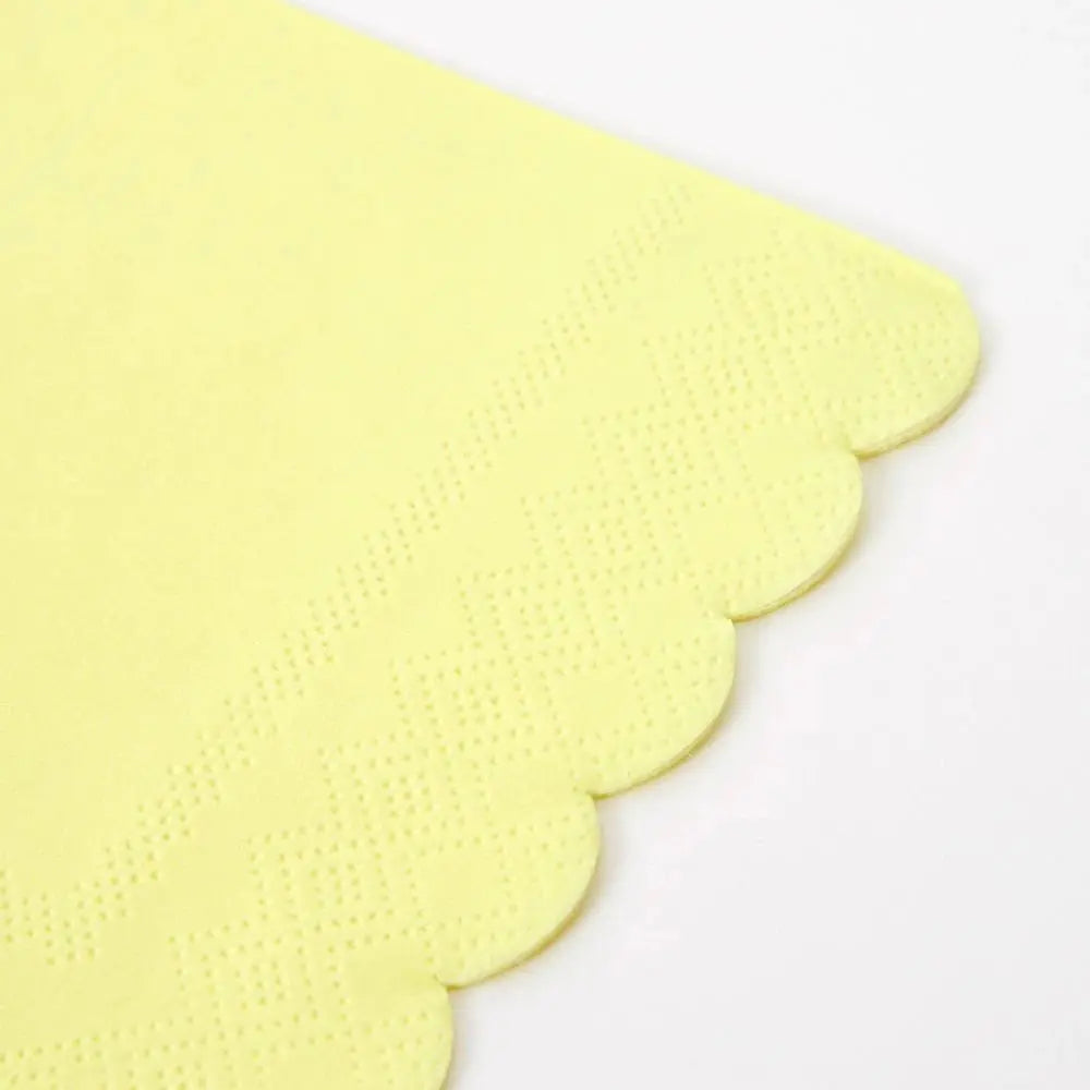 Pale Yellow Small Napkins (set of 20) Meri Meri