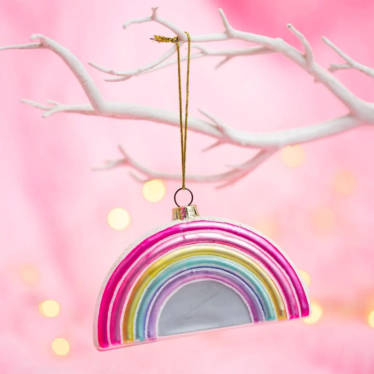 Pastel Rainbow Shaped Bauble - SASS & BELLE SASS AND BELLE