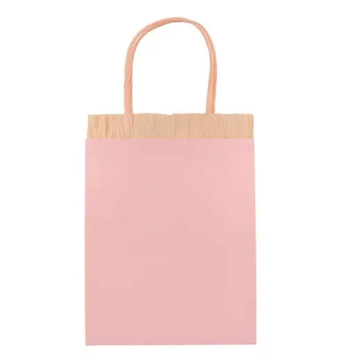 Pink Fringe Party Bags (x 8 ) Meri Meri