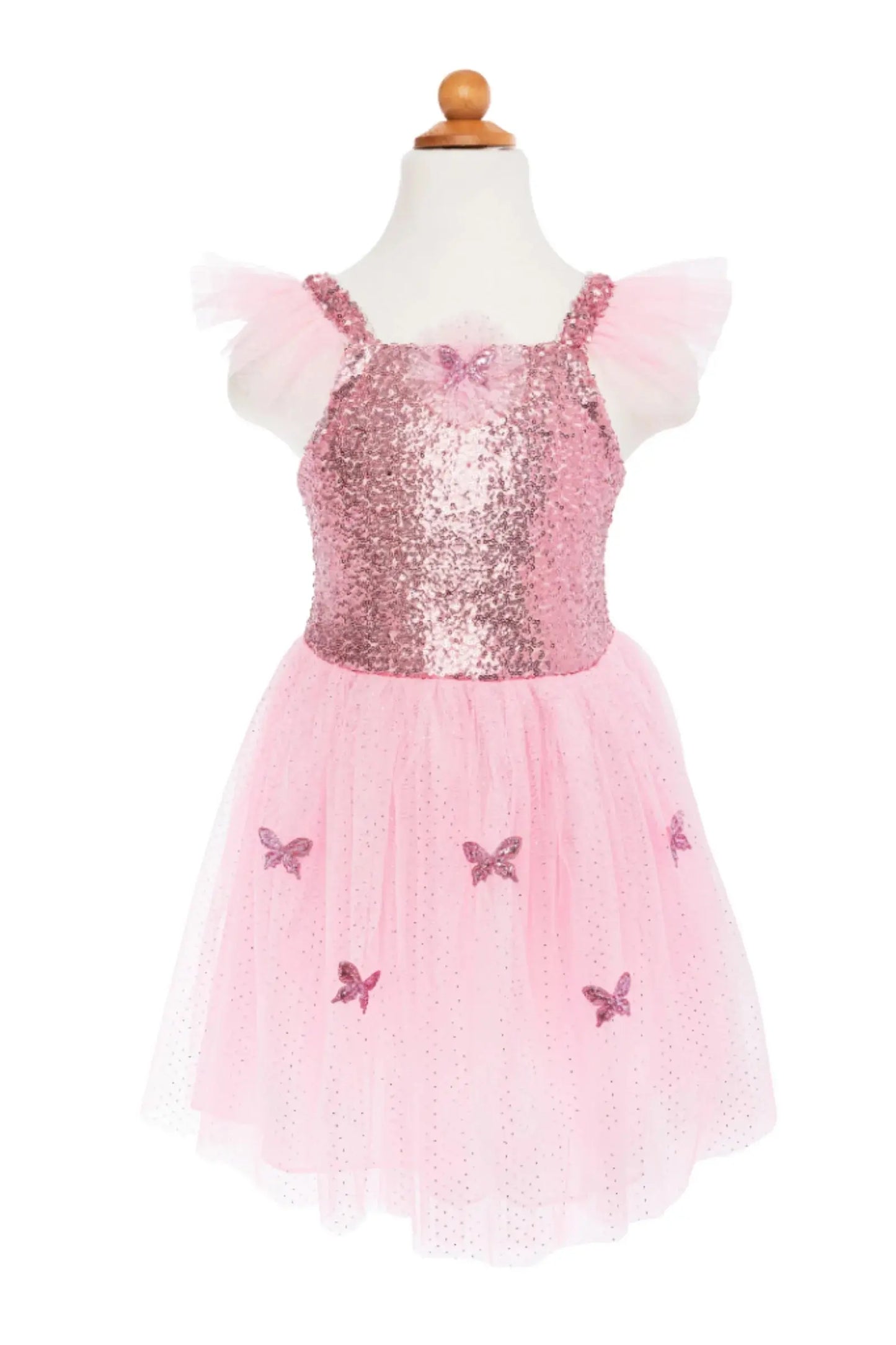 Pink sequins butterfly dress/ wings Great Pretenders