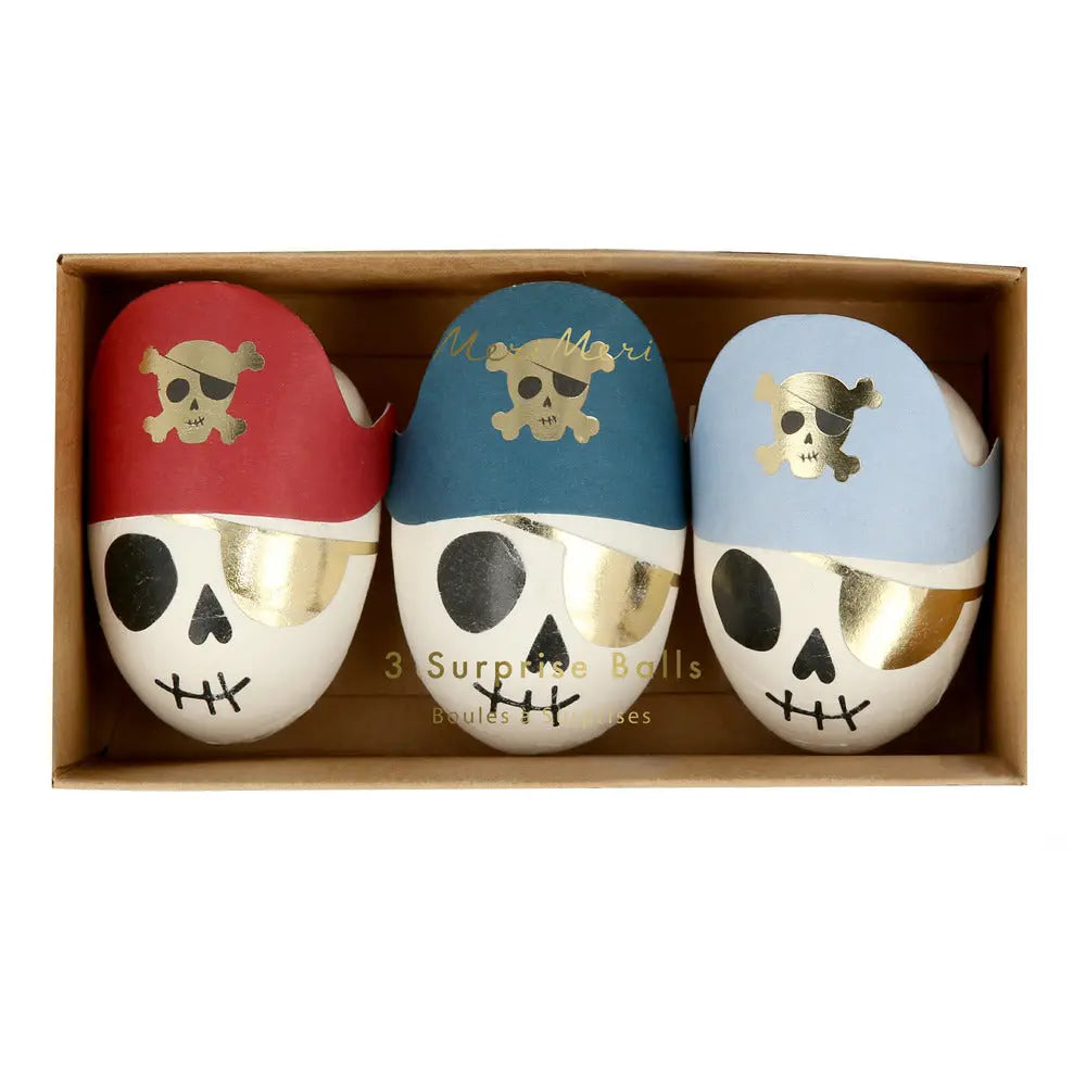 Pirate skull surprise balls Meri Meri
