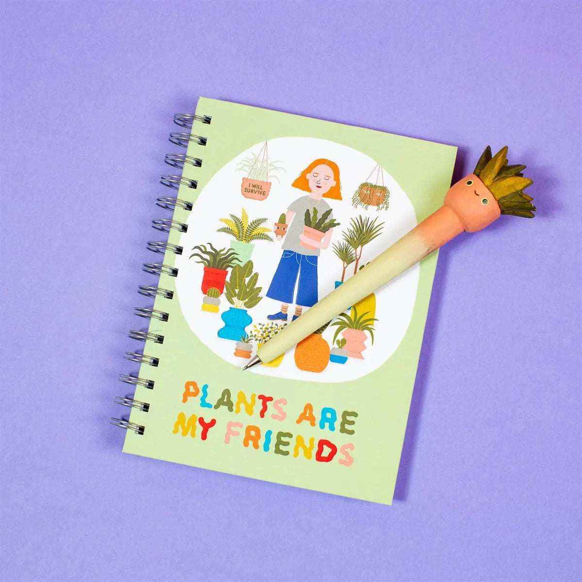 Plants Are My Friends A5 Notebook SASS AND BELLE