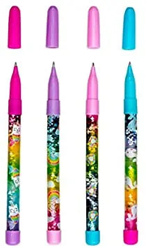 Rainbow Glitter Wand Ballpoint Pens – Tub of 24 OOLY