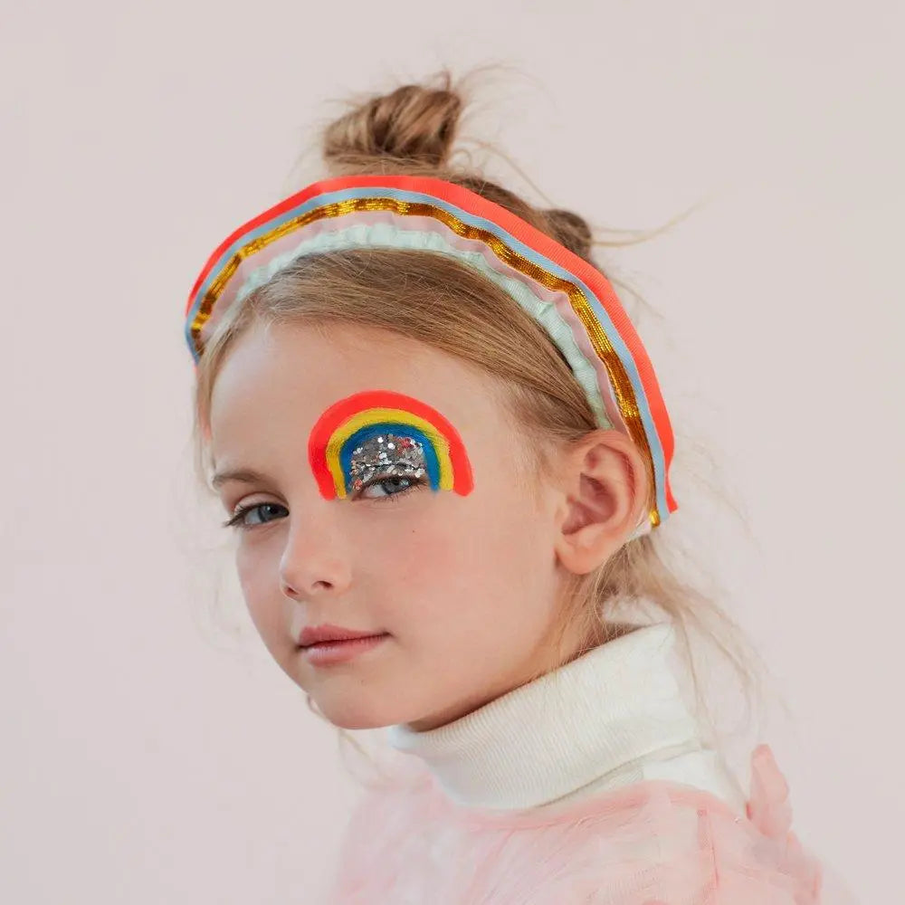 Rainbow Ruffle Headband Meri Meri