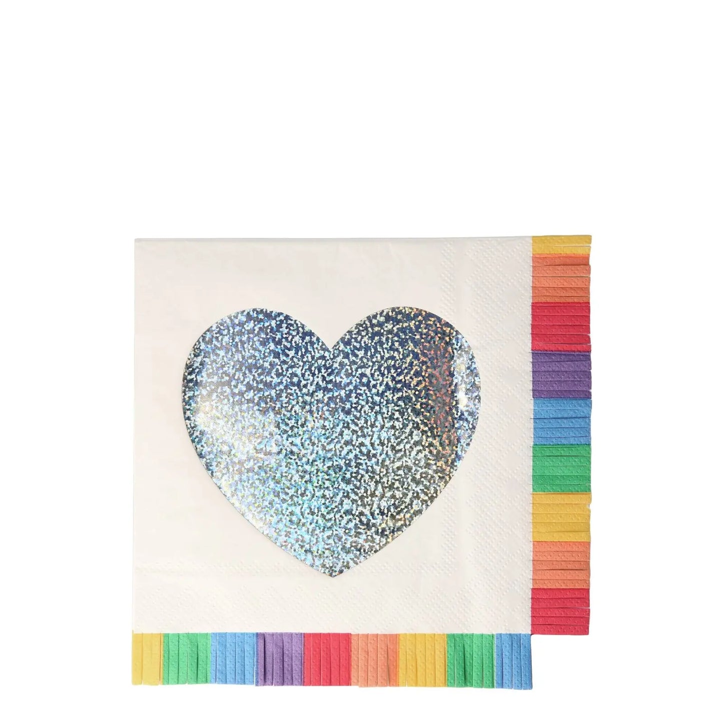 Rainbow fringe napkins Meri Meri