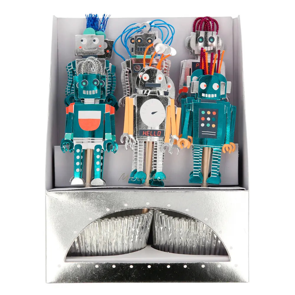 Robot cupcake kit Meri Meri
