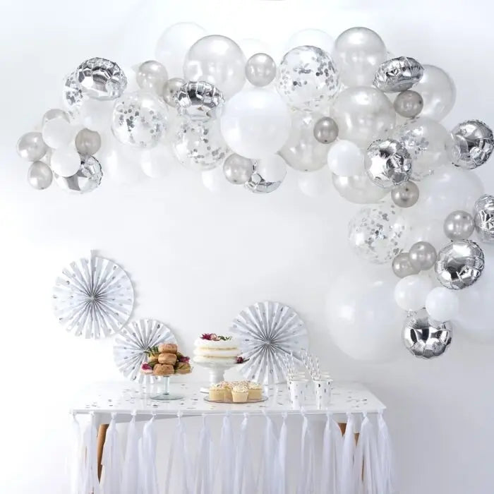 SILVER BALLOON ARCH KIT GingerRay