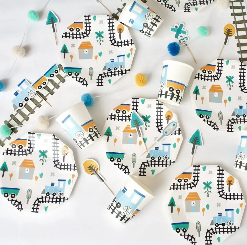 STEAM TRAIN TOPPERS (SET OF 12) Pooka