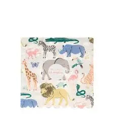 Safari Animals Large Napkins Meri Meri