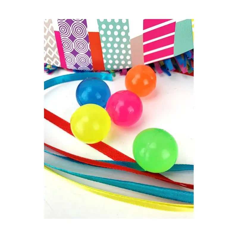 Set de 5 balles rebondissantes flashy CDA