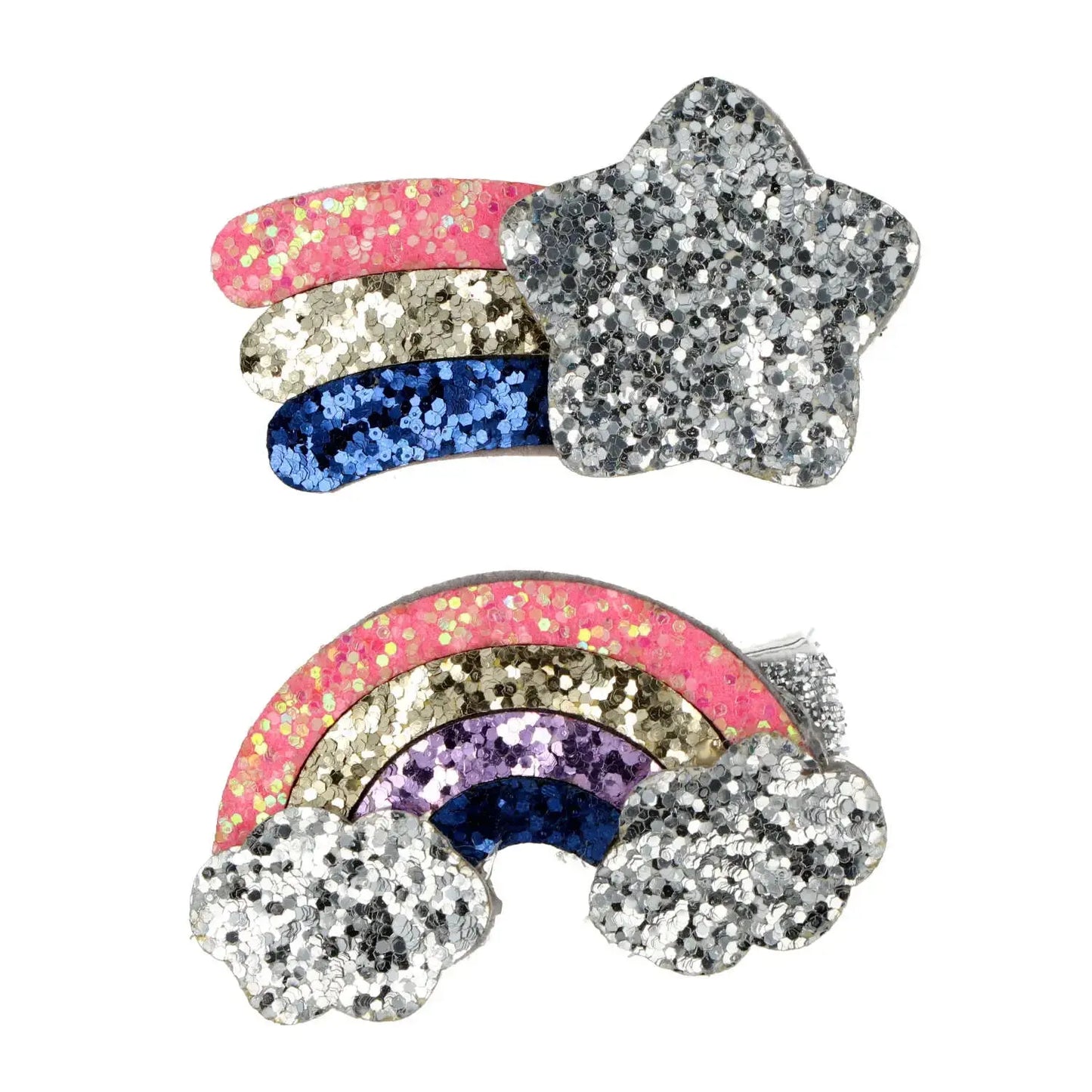 Set of 2 children's rainbow and star clips Inca products SL