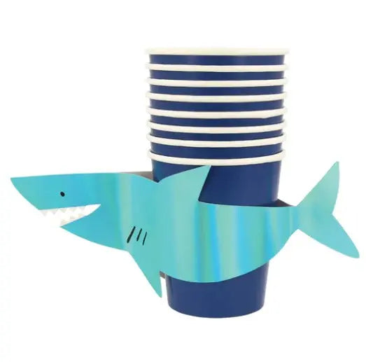 Shark Cups (x 8) Meri Meri