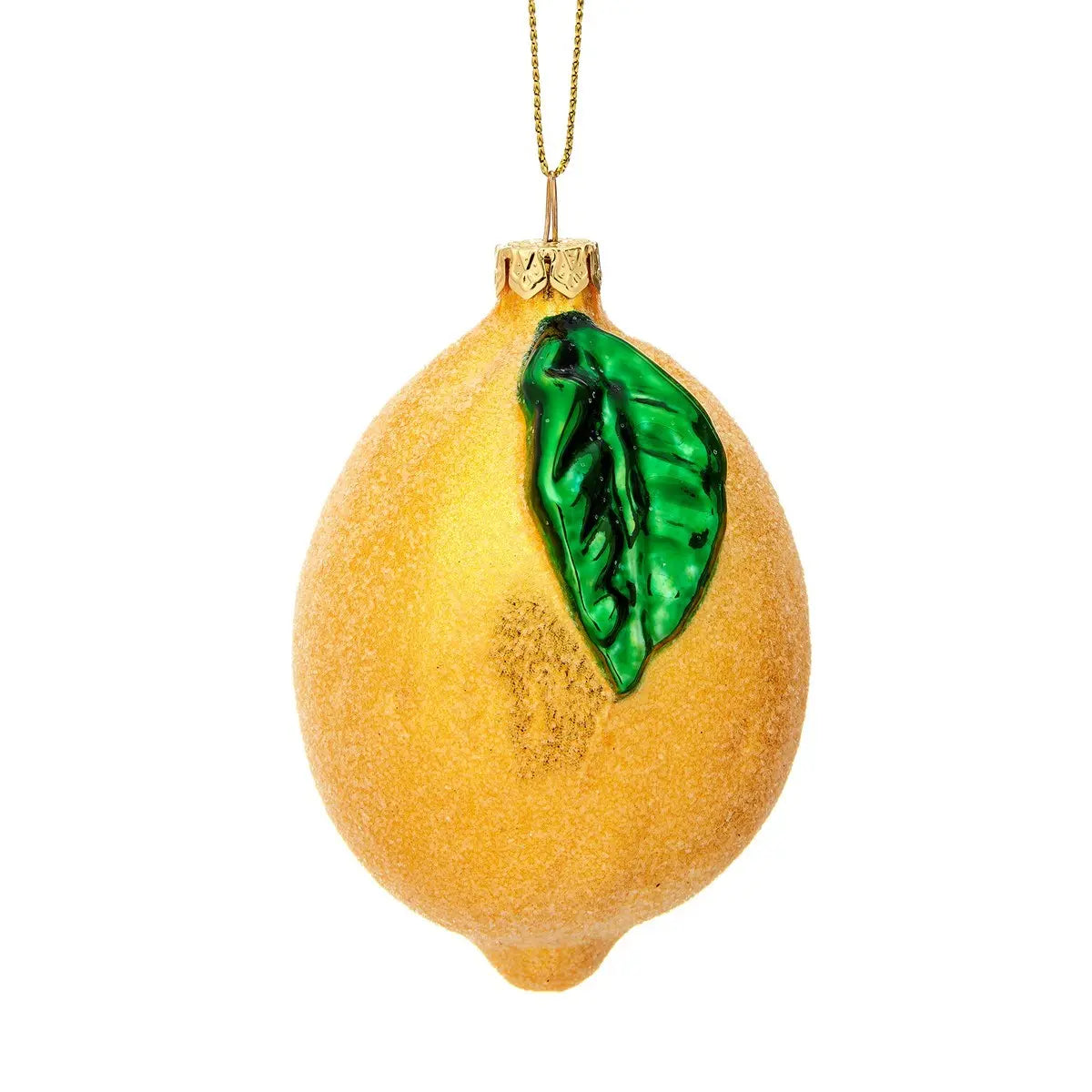 Shimmering Lemon Shaped Bauble - SASS & BELLE SASS AND BELLE