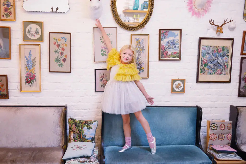 Silver Grey Dress Bob & blossom