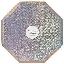 Silver Sparkle Side Plates Meri Meri