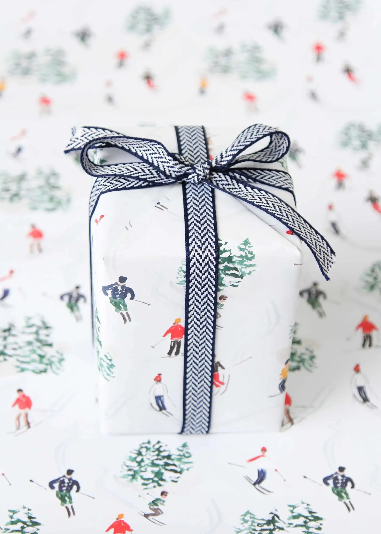 Skier Wrapping Paper Sheets The Illustrated Life
