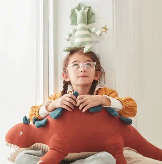 Small Triceratops Knitted Toy Meri Meri