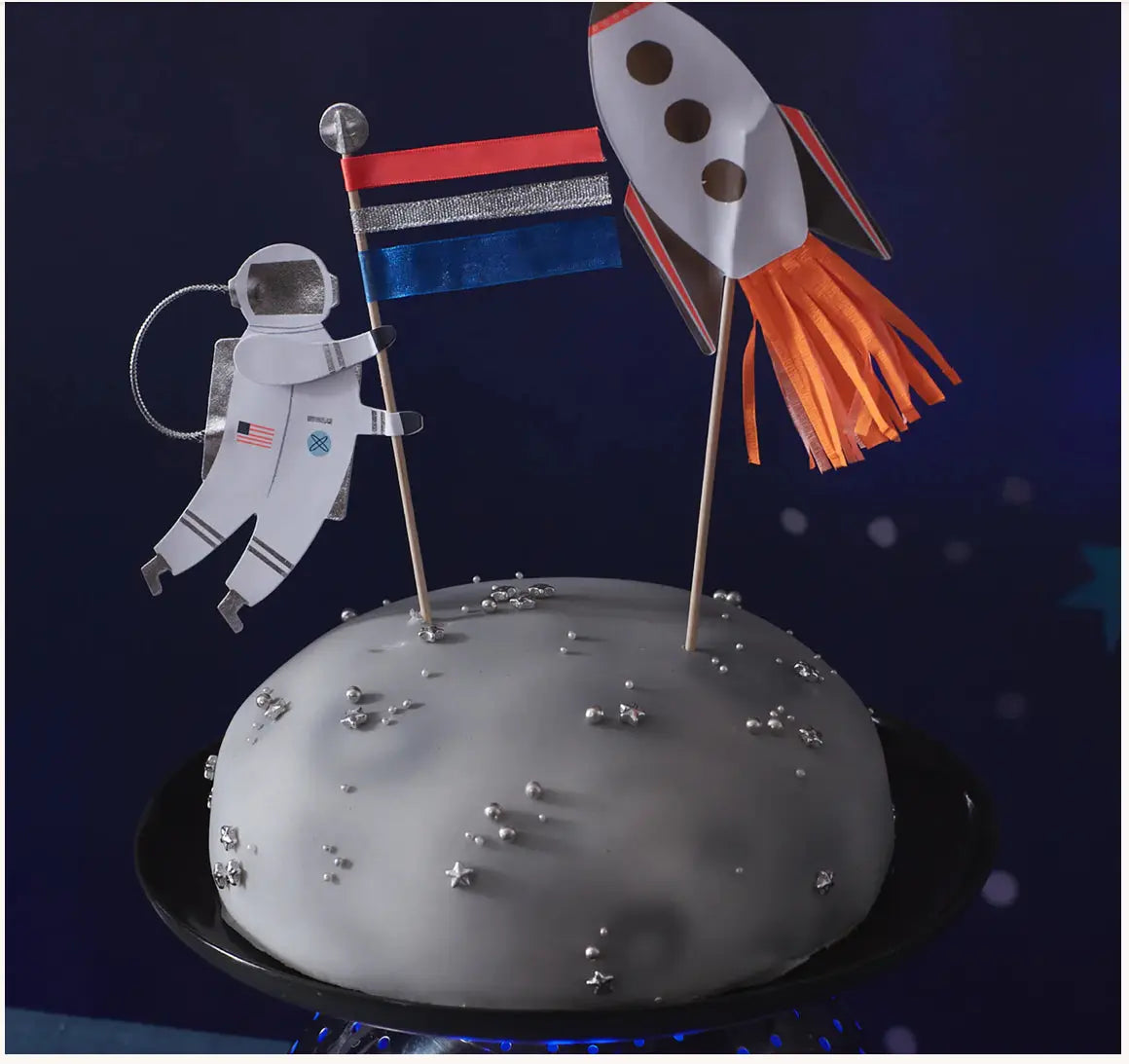 Space Cake Toppers (x 2) Meri Meri