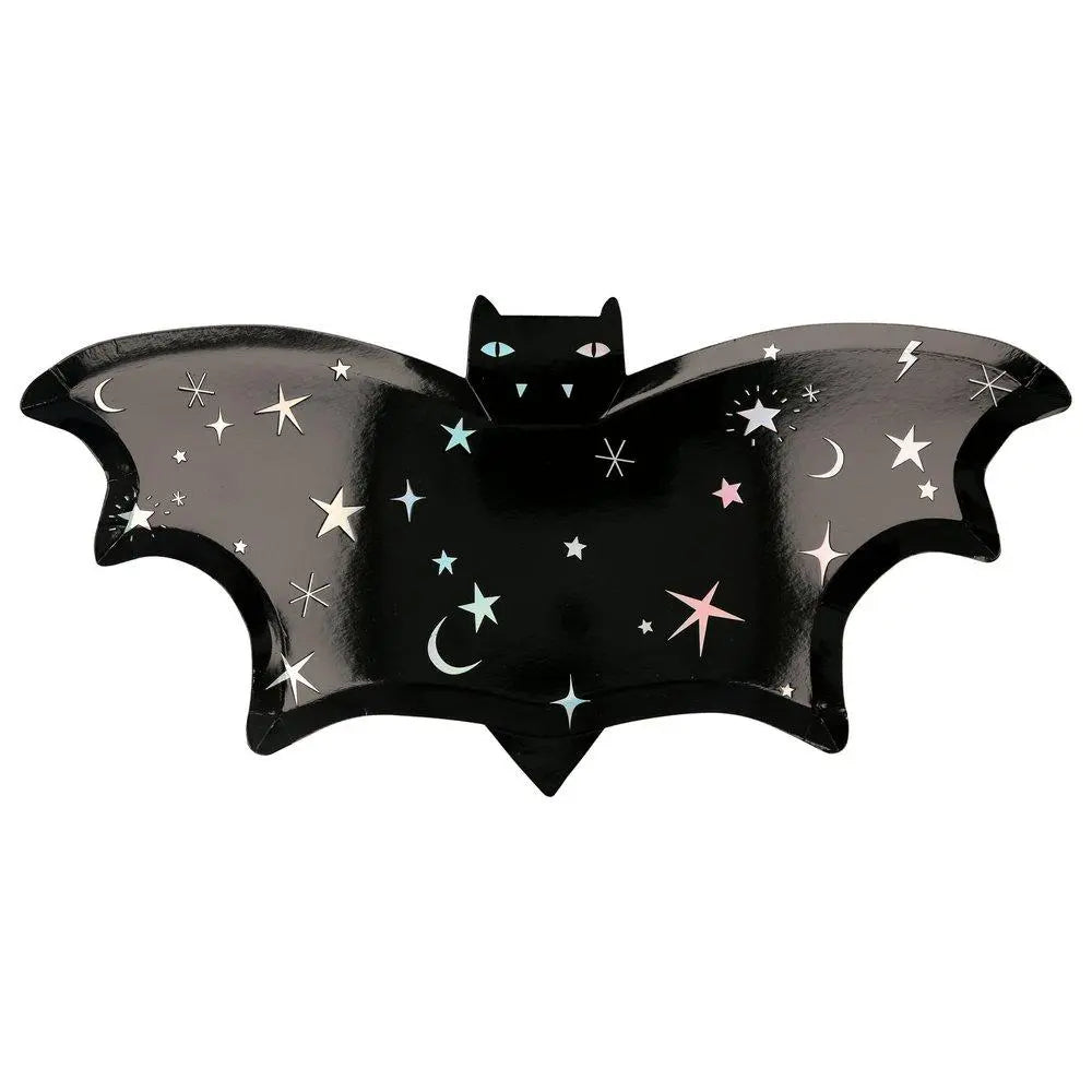 Sparkle Bat Plates (set of 8) Meri Meri