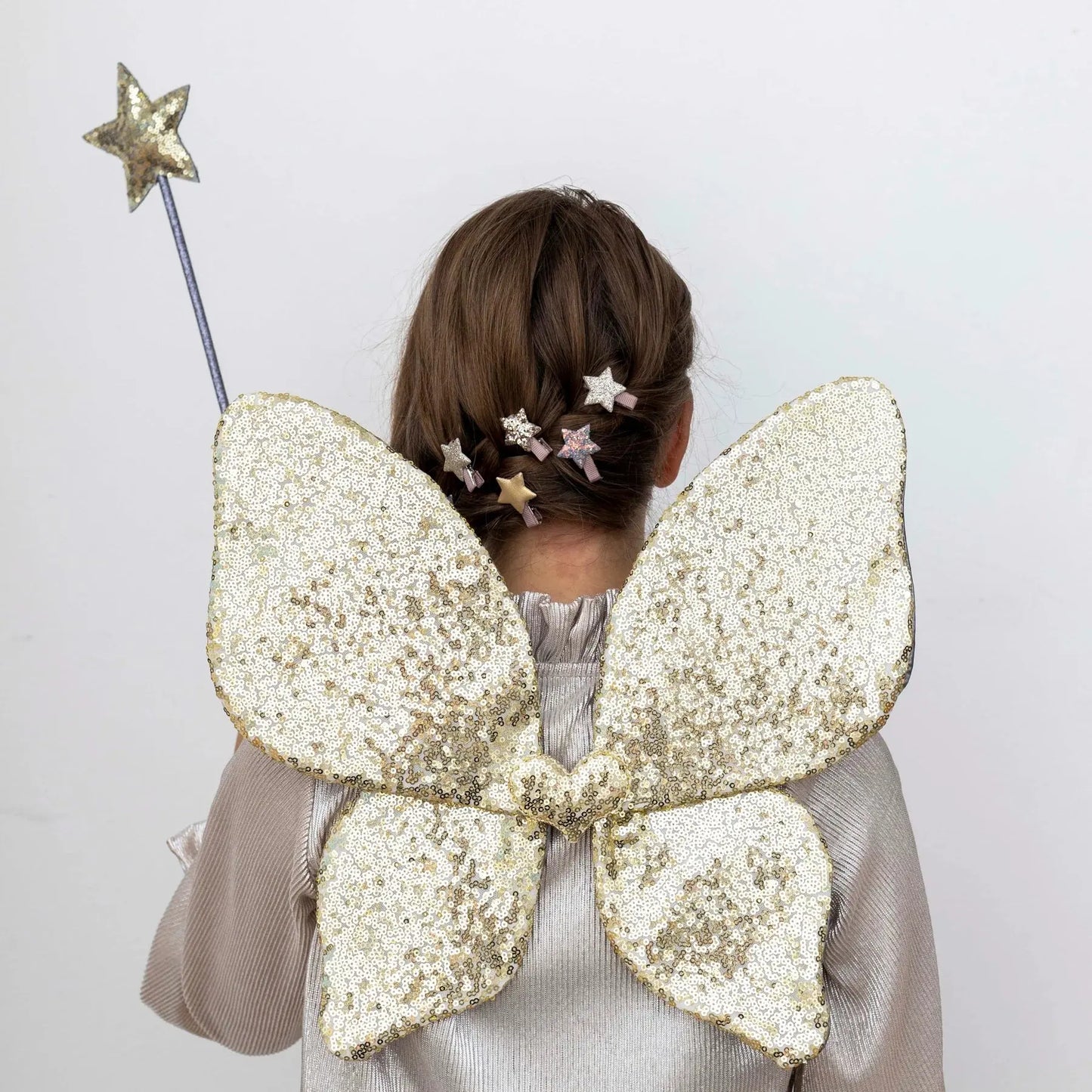 Sparkle sequin wings Gold Mimi & Lula
