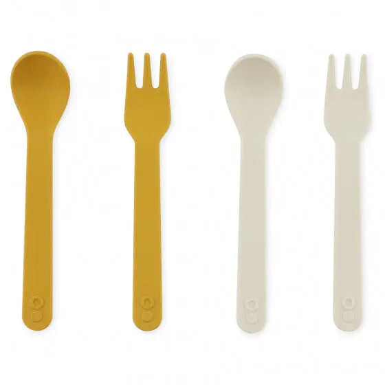 Spoon/fork 2-pack - Mustard Trixie
