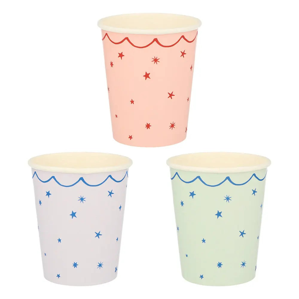 Star pattern cups Meri Meri