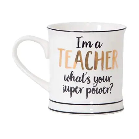 TEACHER SUPERPOWER MUG SASS AND BELLE