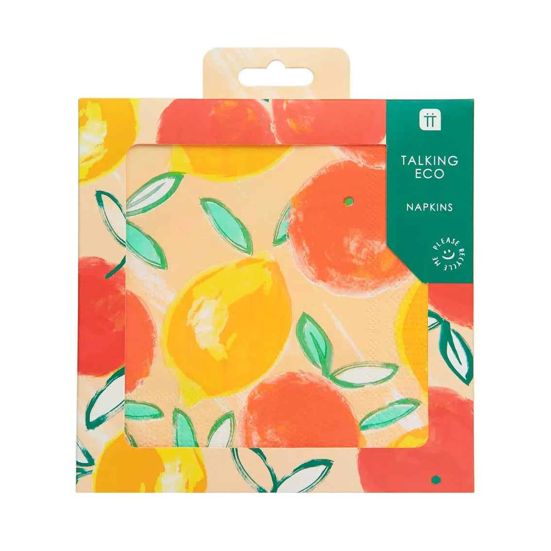 Talking Tables - Citrus Lemon and Orange Napkins - 20 Pack Talking Tables