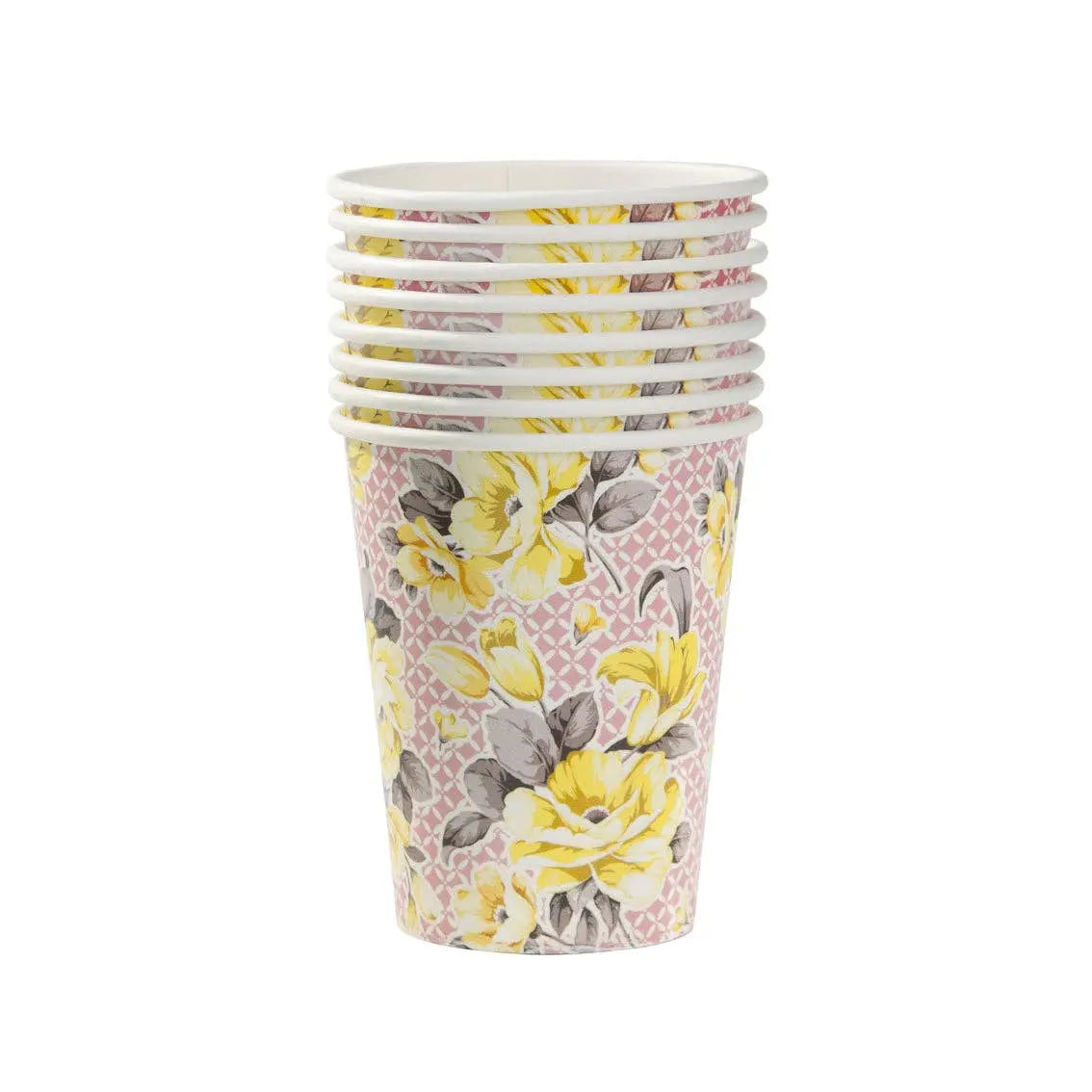 Talking Tables - Eco-Friendly Floral Paper Cups - 8 Pack Talking Tables