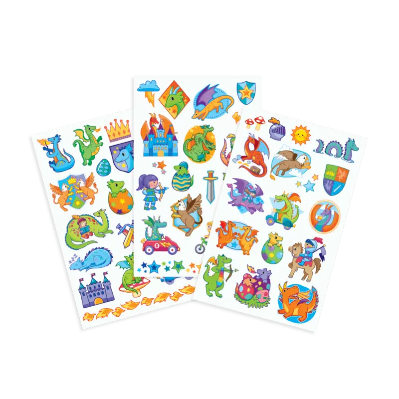 Tattoo-palooza temporary tattoos - knights and dragons OOLY