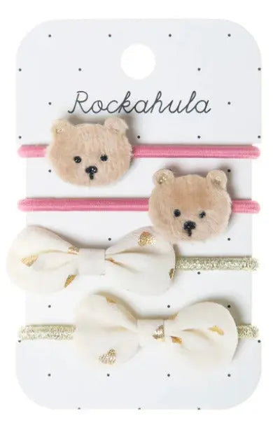 Teddy Bear and Bow Ponies Rockahula