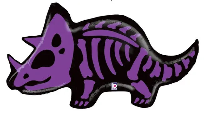 Triceratops Dinosaur 41″ Foil Balloon BETALLIC