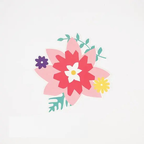 Tropical Flowers Birthday Invitation Card My Little Day