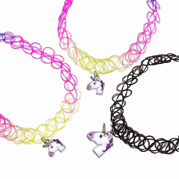 Unicorn Stretch Tattoo Chokers Top Trenz