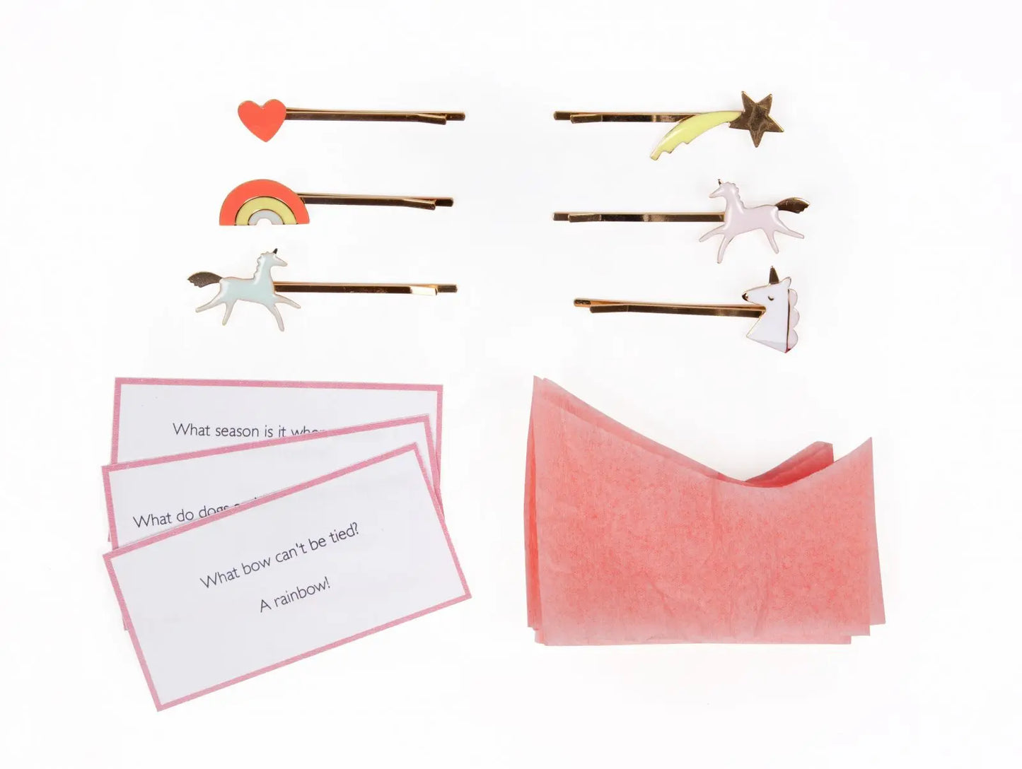 Unicorn glitter small crackers Meri Meri