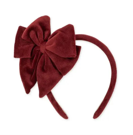 Velvet bowie hair brace big - red Konges Slojd