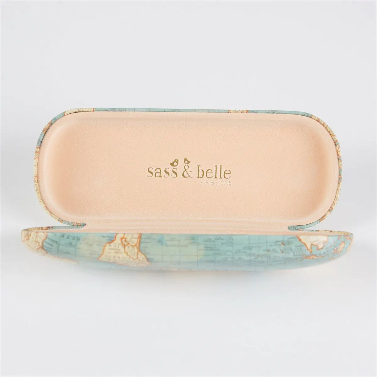 Vintage Map Glasses Case SASS AND BELLE