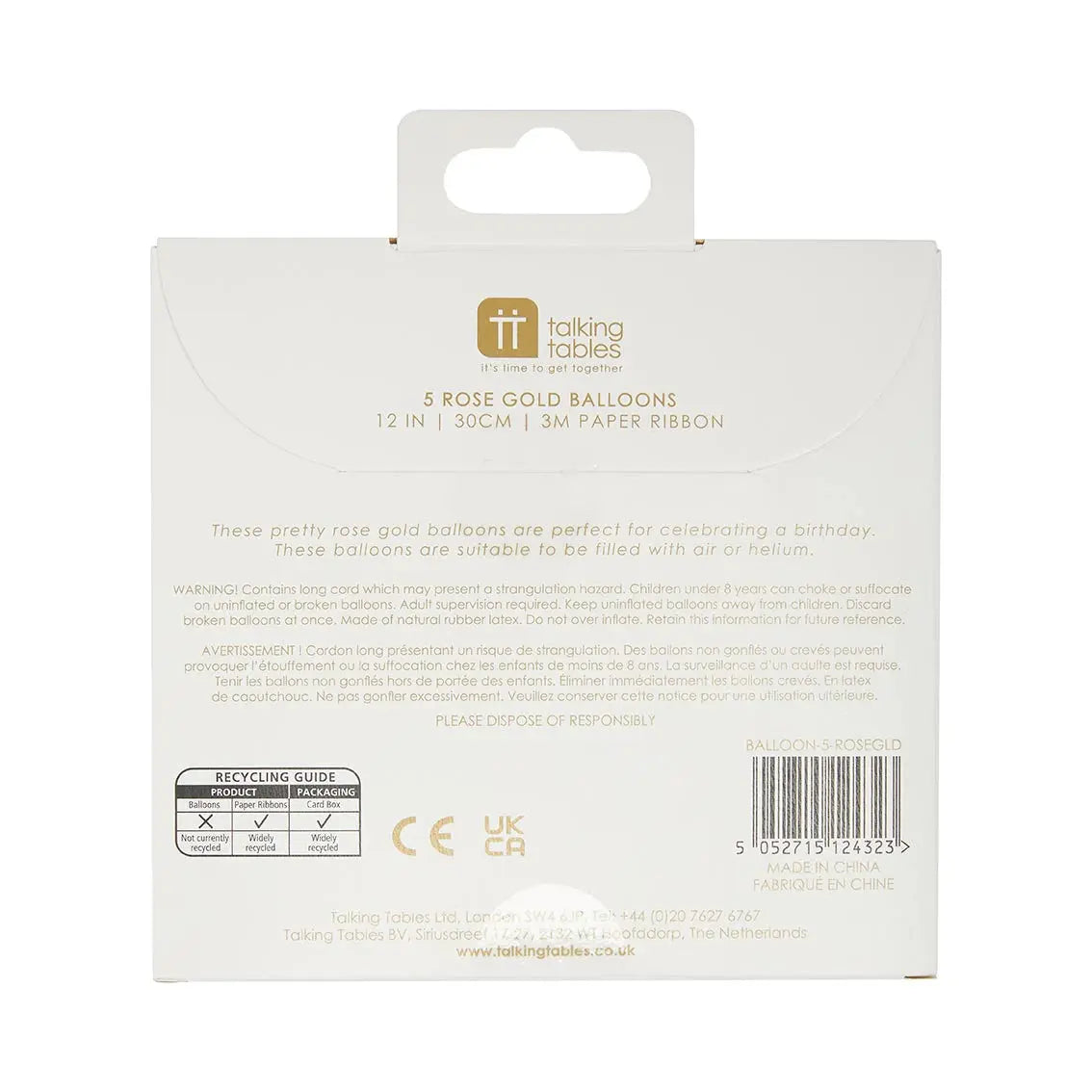 White and Gold Confetti Balloons Talking Tables