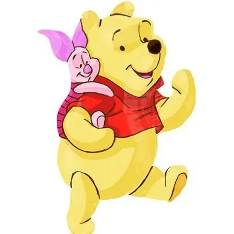 Winnie the Pooh and Piglet Mylar Shape Foil Balloon Anagram