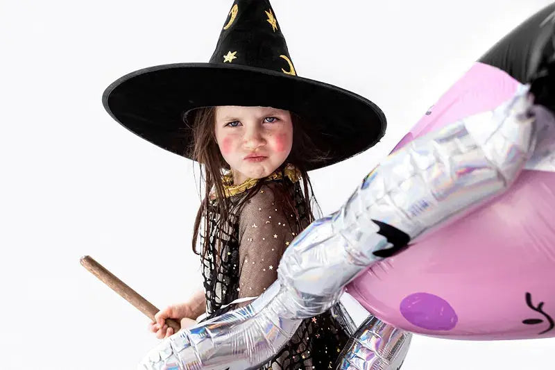 Witch's hat with moon and stars - Party Deco Partydeco