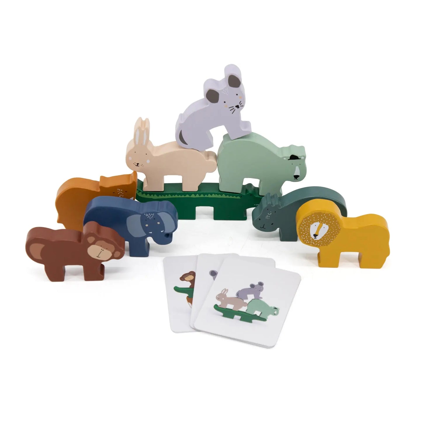Wooden animal stacking game Trixie
