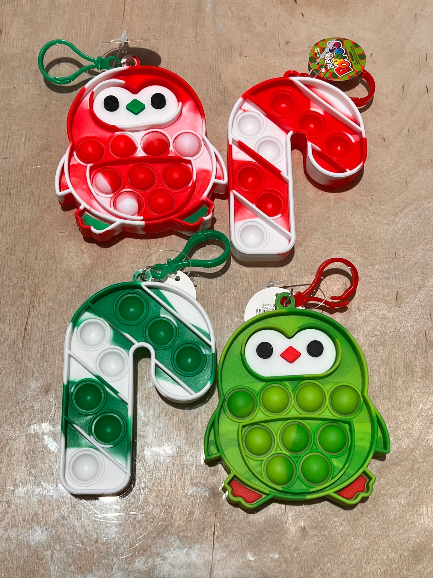 XMAS Bubble Poppers Clip On 3.5"-3.75" La Luna Bella