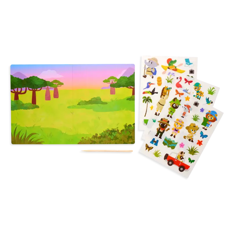 set the scene transfer stickers magic - jungle journey OOLY