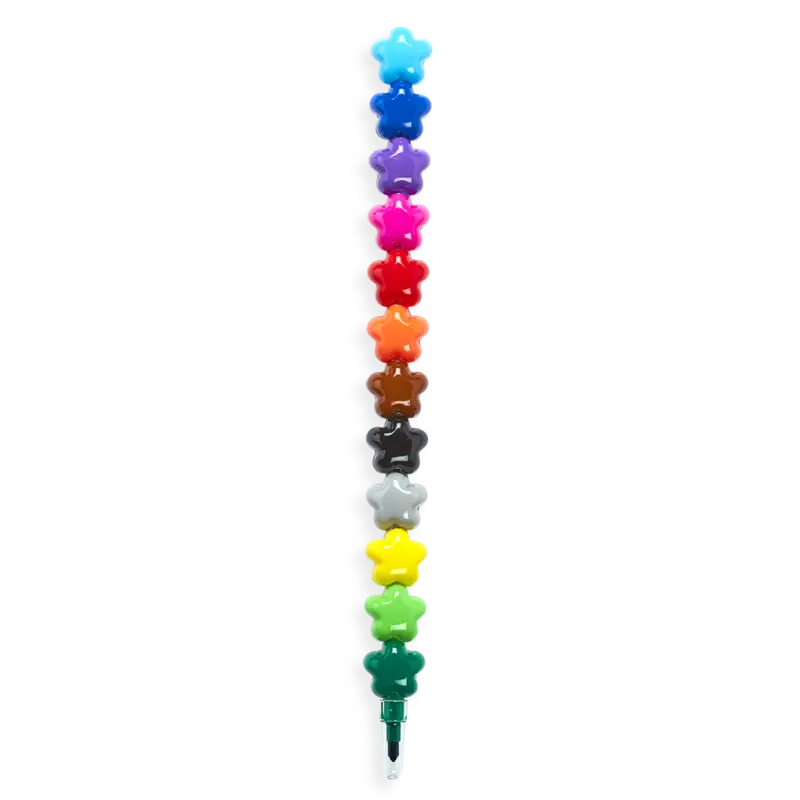 stack of stars stacking crayons OOLY
