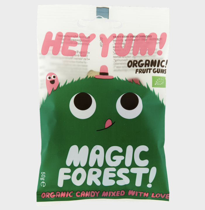 HEY YUM! - HEY YUM! Magic Forest -   Organic Fruit Gums, 50 g