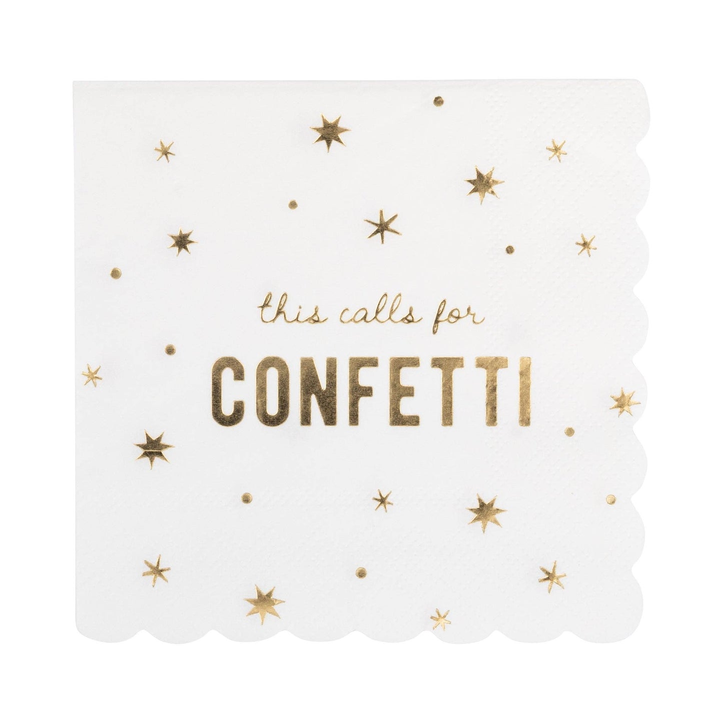 My Mind’s Eye - PLGLD30 - Calls for Confetti Cocktail Napkin