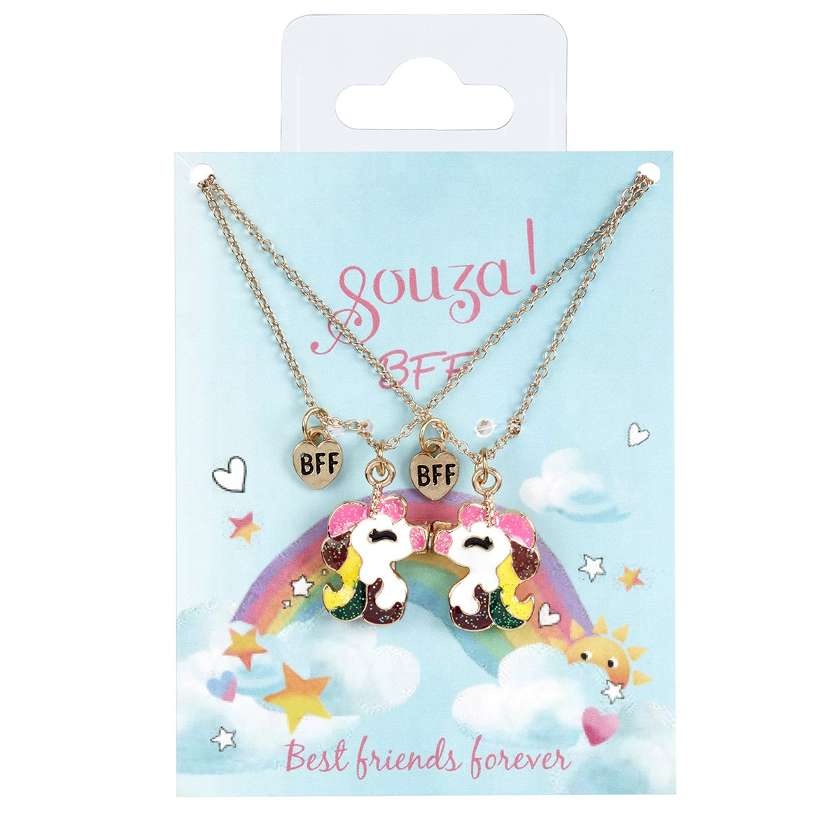 Giftpack BFF Unicorn, 2 necklaces (2 pcs/card, 1 card)