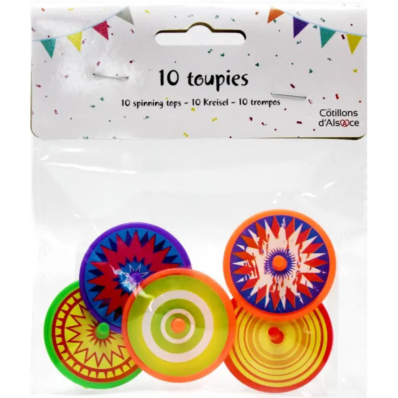 10 spinning Tops Cotillons D Alsace