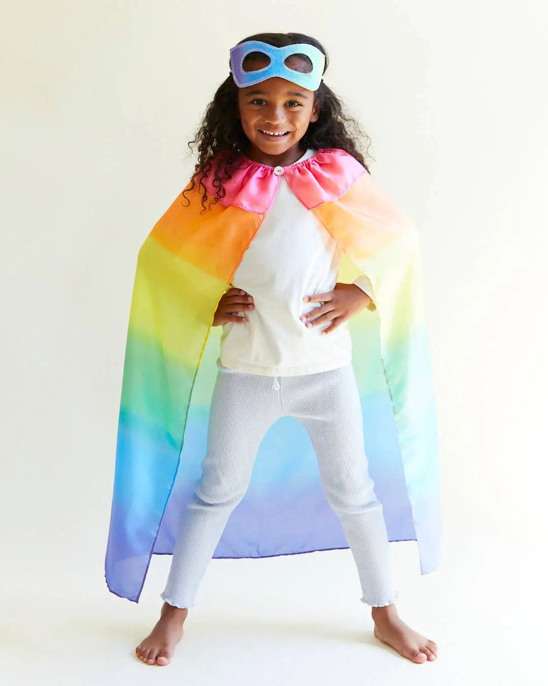 100% Silk Capes for Dress - Rainbow Sarah’s Silks